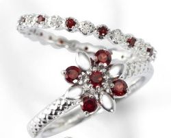 Picture for category January Garnet Silver Rings