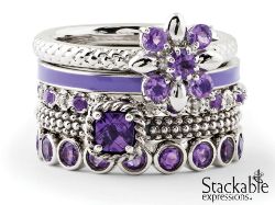Picture for category February Amethyst Silver Stackable Rings