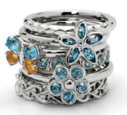 Picture for category March Aquamarine Silver Rings