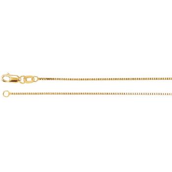 Picture of Yellow Gold Box Chain 0.80 mm