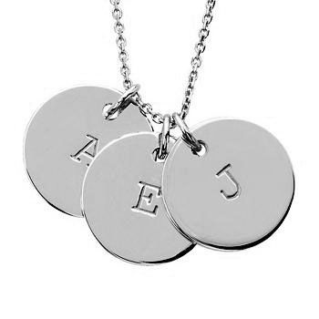Picture of 3 Discs Initial Necklace
