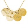 Picture of 4 Discs Name Necklace