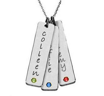 Picture of 3 Engravable Tall Tags with Stone