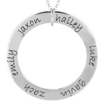 Picture of 6 Names Engravable FOREVER Loop