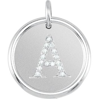 Picture of Initial A, Roxy Diamond Pendant