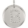 Picture of Initial B, Roxy Diamond Pendant