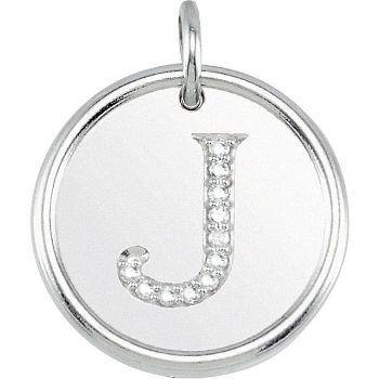 Picture of Initial J, Roxy Diamond Pendant