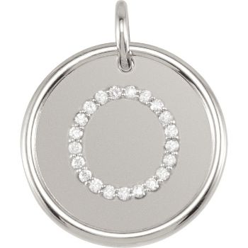 Picture of Initial O, Roxy Diamond Pendant