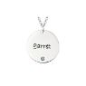 Picture of Extra Large Disc Pendant with Stone
