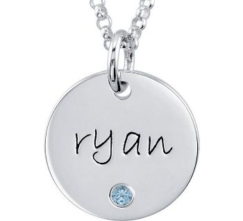 Picture of Large Disc Pendant with Stone