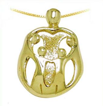 Picture of Gold Mother and Four Children Pendant