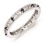Picture of Silver Stackable Ring Created Sapphire Stones