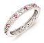 Picture of Silver Ring Created Pink Sapphire