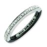 Picture of Sterling Silver Stackable Reversible Black & White Diamond Ring