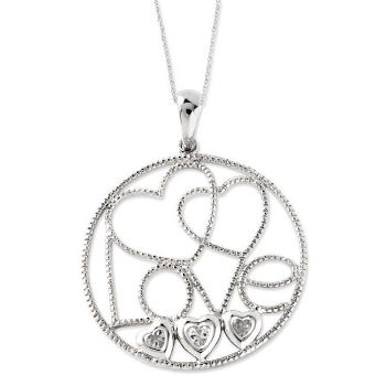 Picture of Silver CZ Necklace, Baby Makes Five