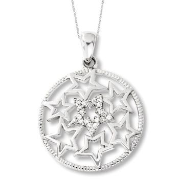 Picture of Silver CZ Pendant, Wish Upon A Star