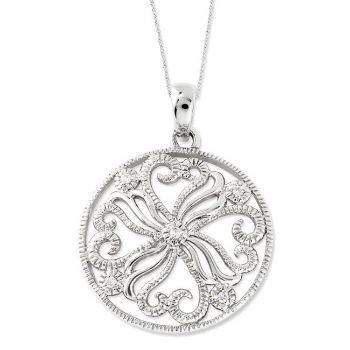 Picture of Silver CZ Swirls Pendant, Kindred Spirit