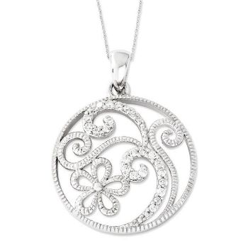 Picture of Silver Flower Pendant, Friendship in Bloom
