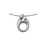 Picture of Small Mother Child Pendant 14K White Gold