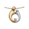 Picture of Large Two-Tone Pendant 14K Gold