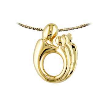 Picture of Mother & Three Children Pendant 14K Yellow Gold