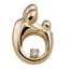 Picture of Large Family Diamond Pendant 14K Yellow Gold