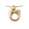 Picture of Large Family Twin Pendant 14K Yellow Gold