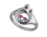 Picture of Silver Mother & Child Ring with 1-6 Birthstones