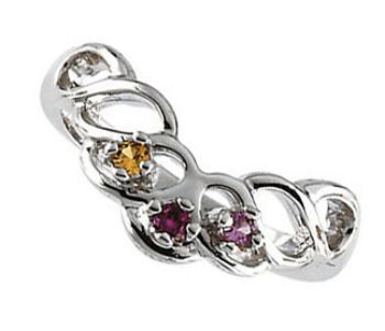 Picture of Silver 2 to 6 Stones Mother's Ring