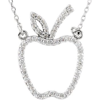 Picture of Diamond Apple Necklace