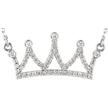Picture of Diamond Petite Crown Necklace