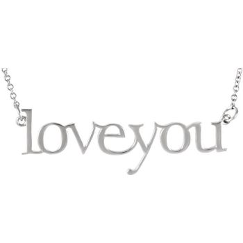 Picture of 14K Gold Love you Necklace