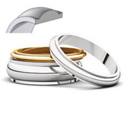 Picture for category Half Round Edge Wedding Bands