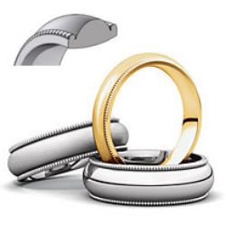 Picture for category Milgrain Comfort Fit Light Wedding Bands