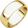 Picture of 14K Gold 7 mm Half Round Band
