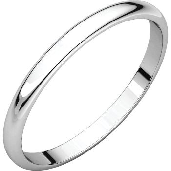 Picture of 14K Gold 2 mm Half Round Light Band