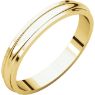 Picture of 14K Gold 3 mm Half Round Edge Band