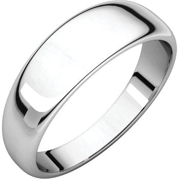 Picture of 14K 6 mm Half Round Tapered Band