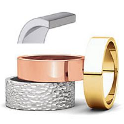 Picture for category Flat Wedding Bands Gold Rings