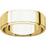 Picture of 14K Gold 6 mm Flat Edge Wedding Band