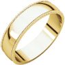 Picture of 14K Gold 5 mm Milgrain Lightweight Band