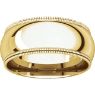 Picture of 14K Gold 8 mm Comfort Fit Double Milgrain Band