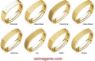 Picture of 14K Gold 4 mm Square Comfort Fit Band