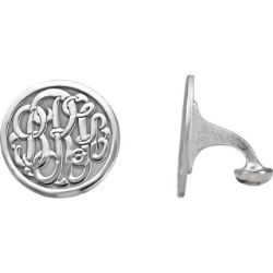 Picture for category Monogram Cuff Links Personalized Silver or Gold
