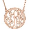 Picture of Small 15 mm 3-Letter Script Monogram Necklace