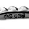 Picture of Sterling Silver Ruthenium Plated Stackable Bead Ring