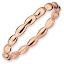 Picture of Sterling Silver Stackable Rose Gold-Plated Ring