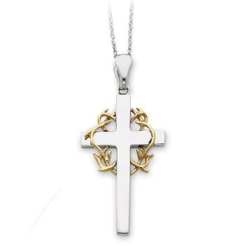 Picture of No Greater Love Cross Silver Pendant