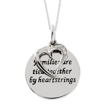 Picture of Families Are Tied Together Silver Pendant