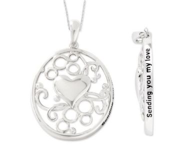 Picture of Sending You My Love, Silver Pendant